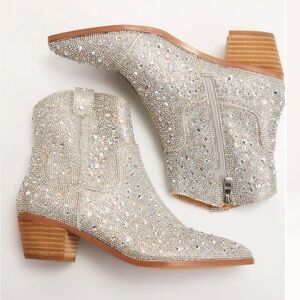 Miim Silver Rhinestone boots
